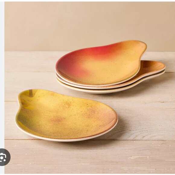 NWT John Derian Target Pear Melamine Dessert Plates Thanksgiving Christmas - Picture 1 of 3
